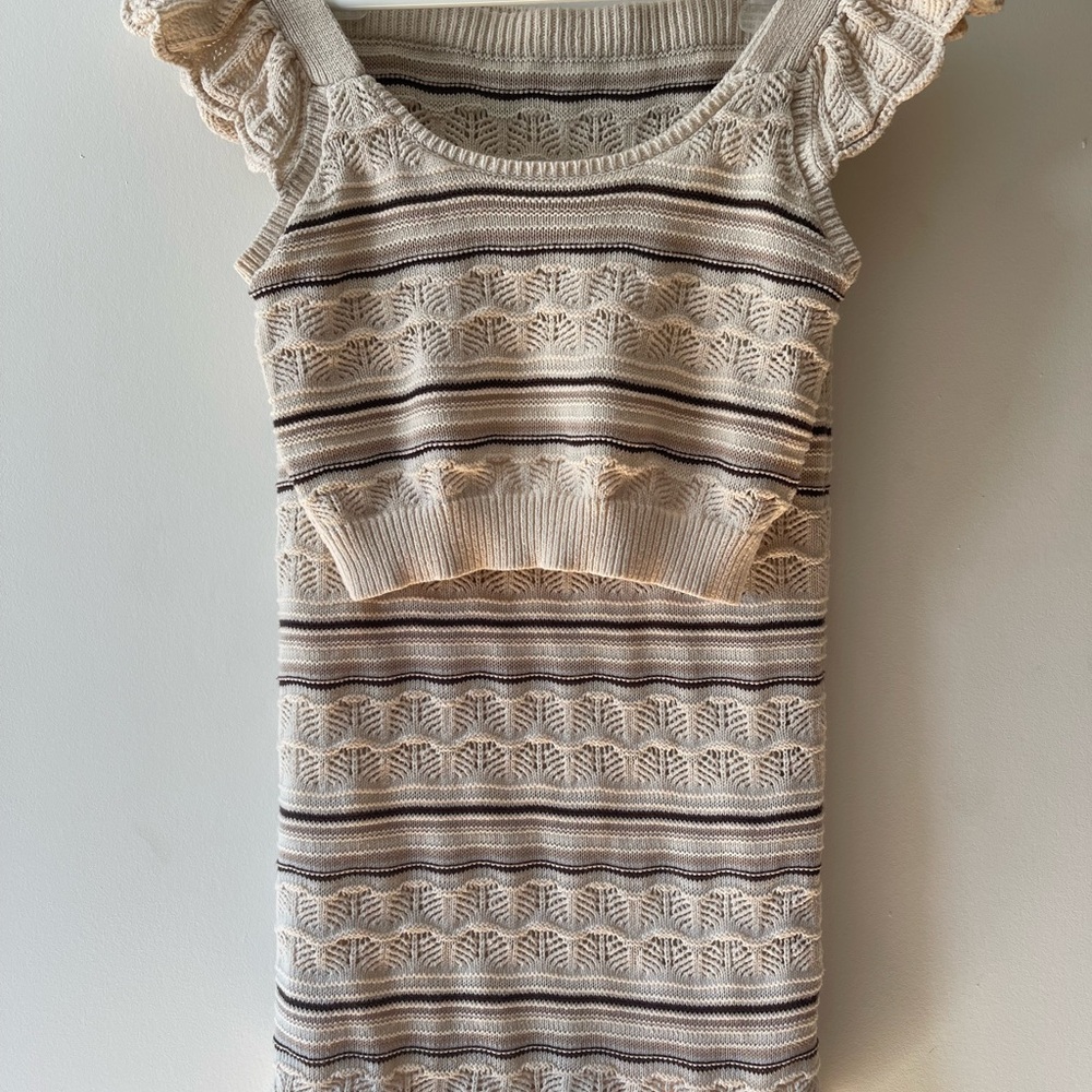 Freshman 1996 Two Piece Knit Skirt and Top Co-ord set